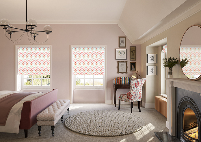 Chatsworth, Scarlet Red - Roman Blind - Image 8